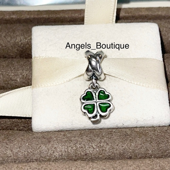 Pandora Retired Green Four Leaf Clover #790572EN25 - Picture 5 of 5